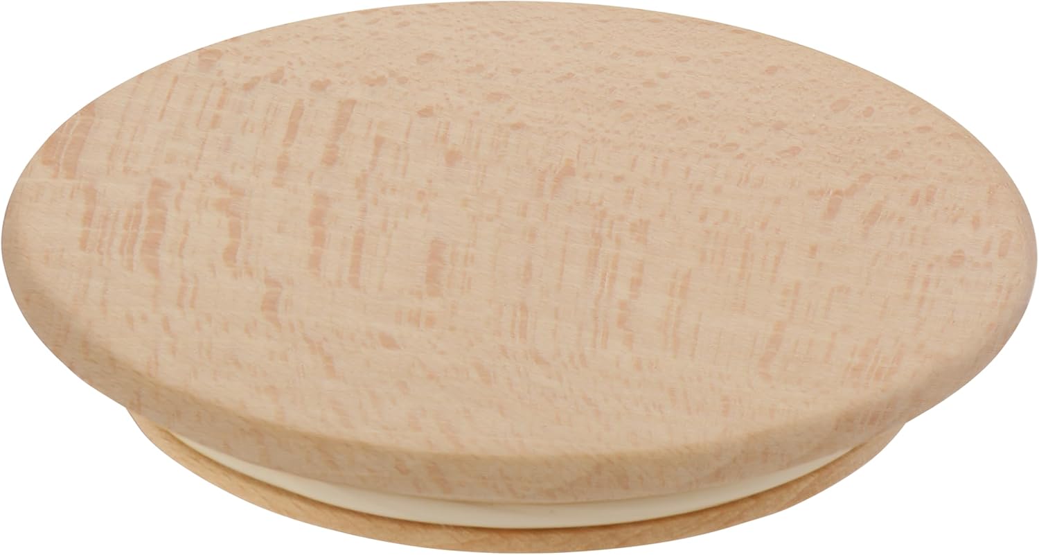 Weck Tulip Shape Jars #744 (Pack of 6, Capacity 500 ml, Storage Jar with Wooden Lid + Silicone Seal, Storage Jar for Pasta/Spices/Cereal) 79199