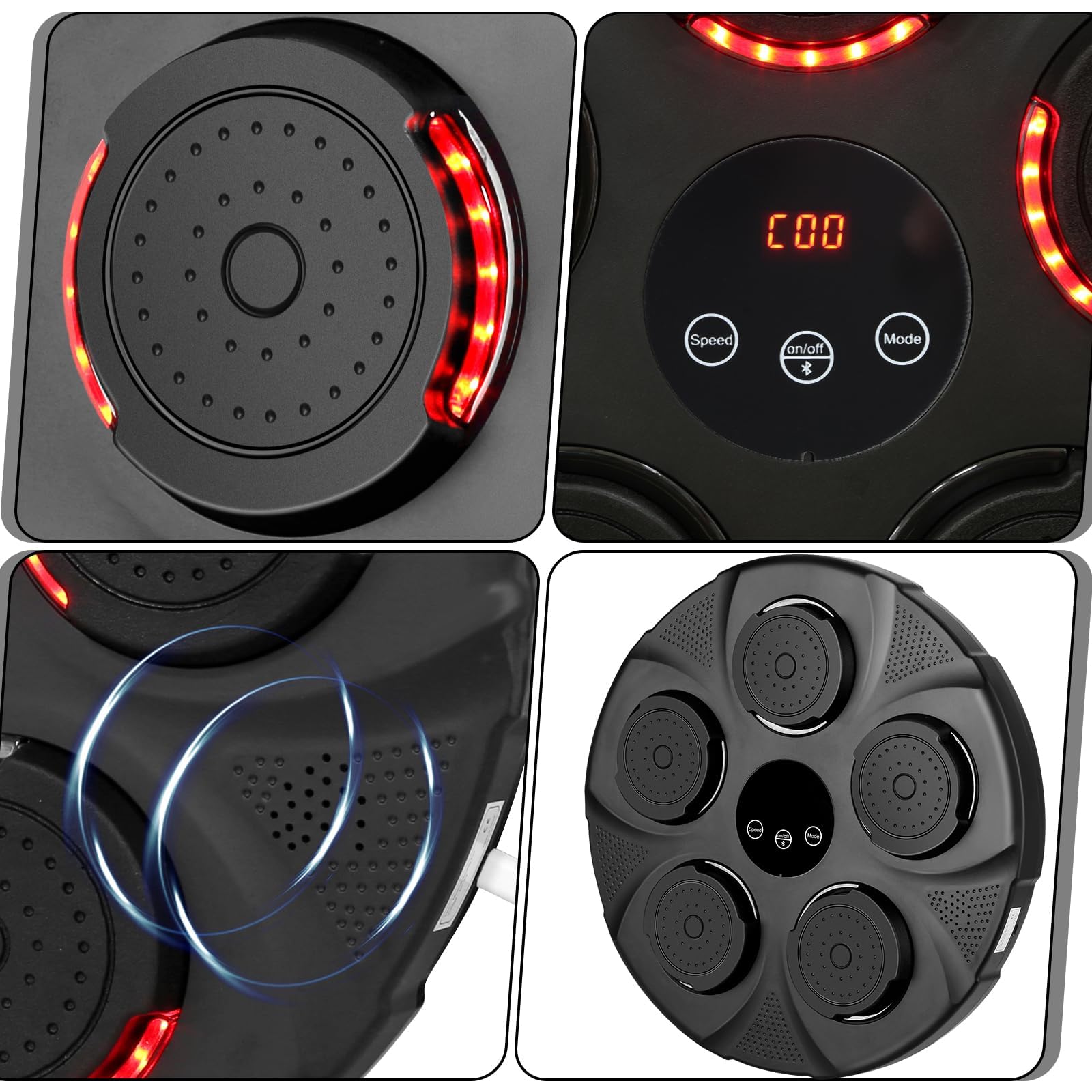 Music Boxing Machine, Musica elettronica Boxing Machine, Musica elettronica da parete Attrezzatura per l'allenamento, Divertimento elettronico intelligente Bluetooth montato a parete Boxing Tr