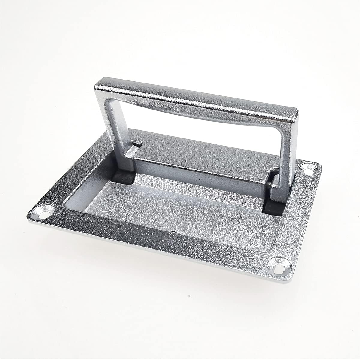Zinc Alloy Recessed Pull Handle Container Handle Sliver Flush Lift Recessed Door Handle,4.37 X 2.74 Inch