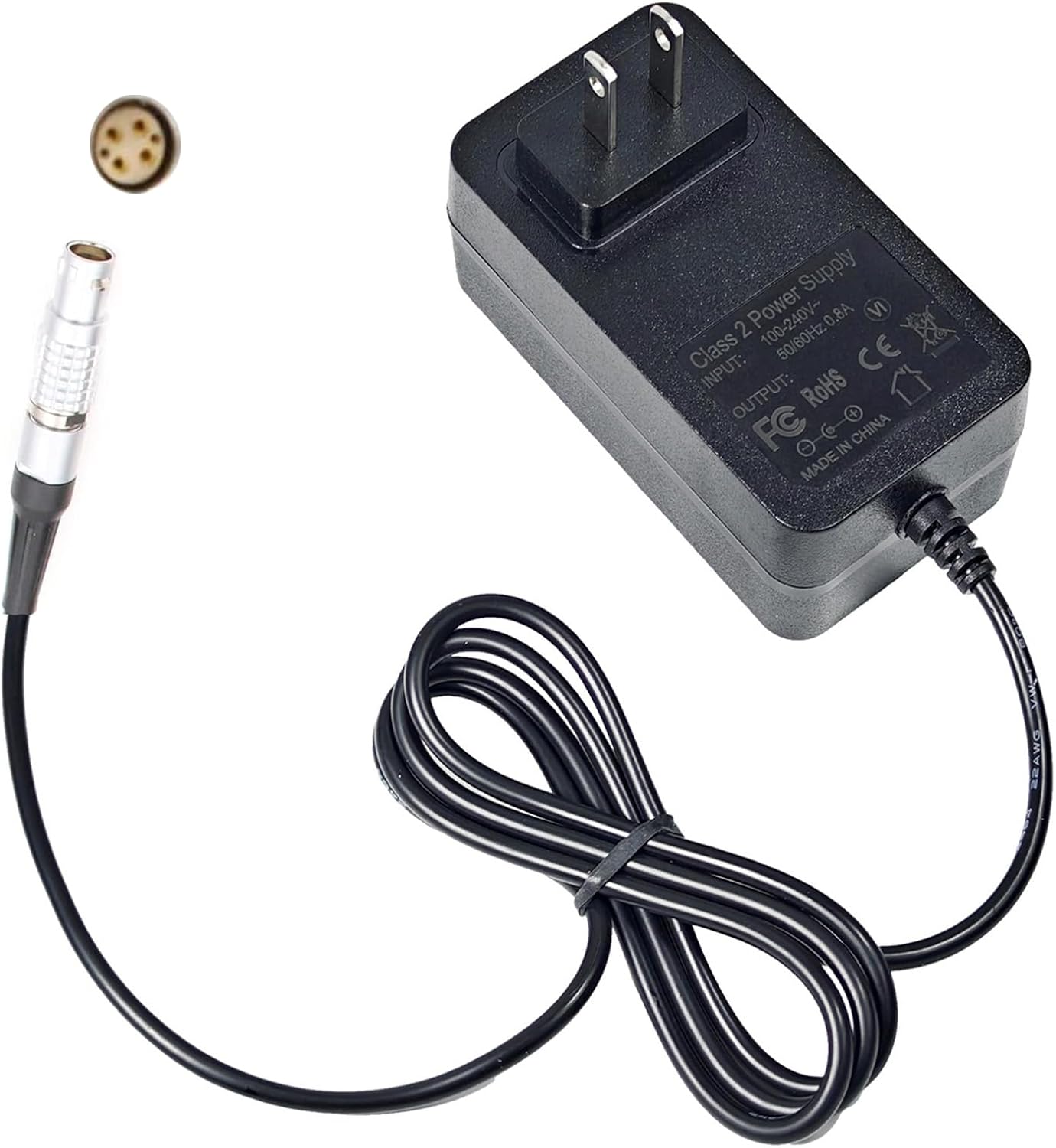 12V Power Adapter for DJI Transmission High-Bright Monitor/Video Transmitter/Master Wheels,6 Pin Female AC Video Transmission Adapte