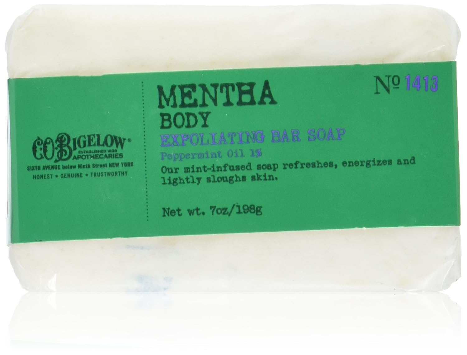 C.O. Bigelow Mentha Body Exfoliating Bar Soap 7.0 oz