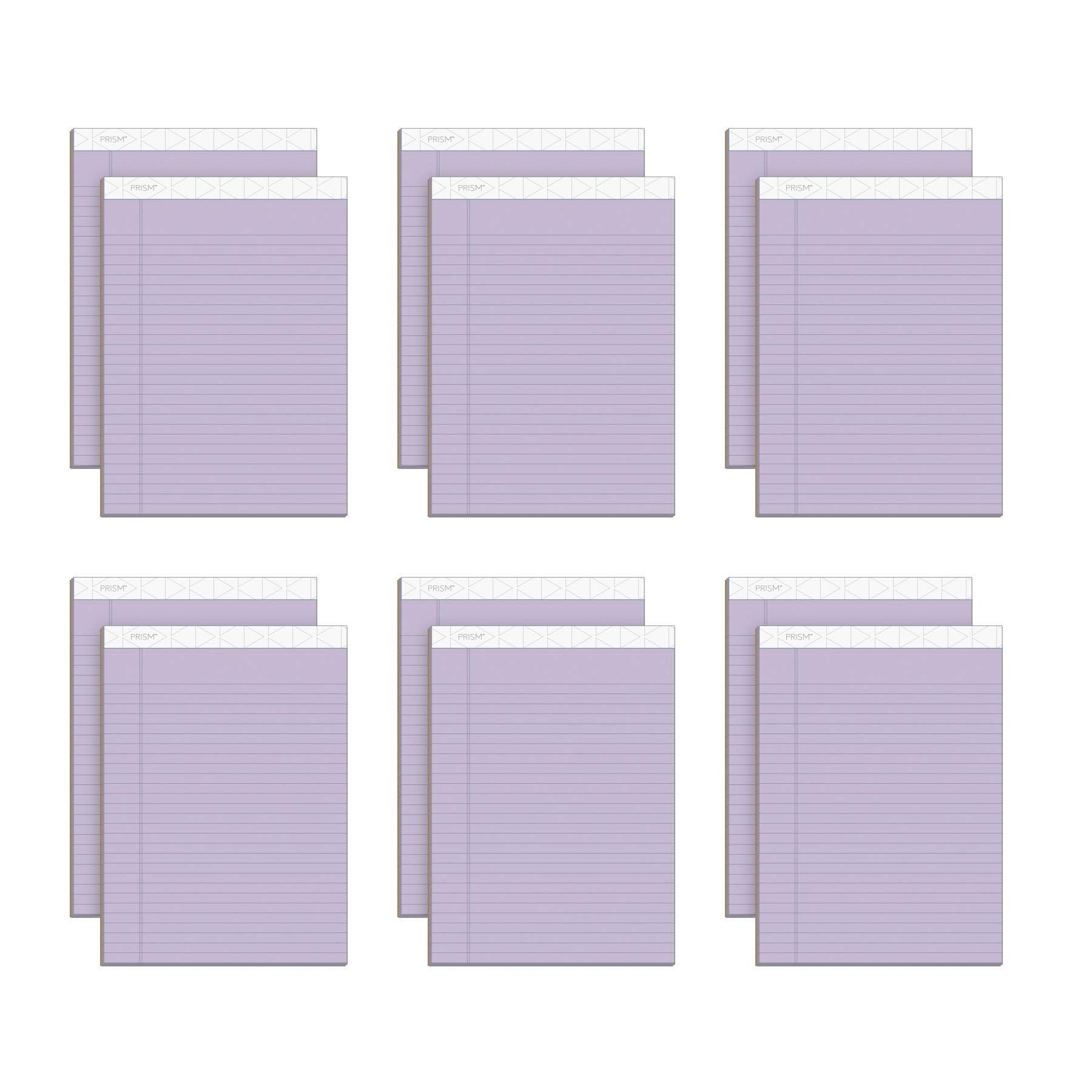 Tops Prism Writing Pads 8-1 2 x 11-3 4 Legal Rule Orchid Perforated 50 Sheets 12 Pack 63140