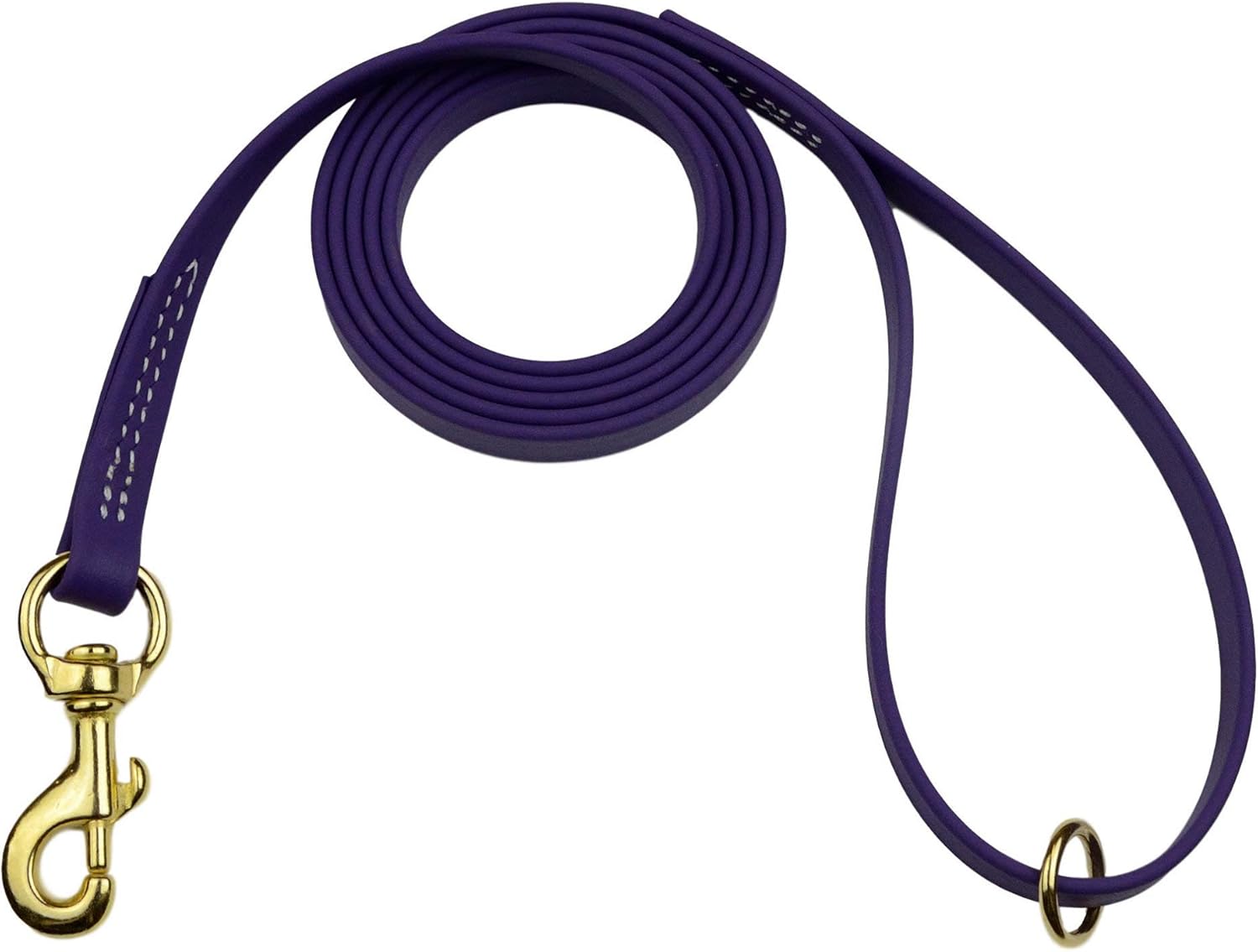 Redline K-9 Biothane Waterproof All Weather Dog Leash with Solid Brass Hardware - Blue - 5/8" x 20'