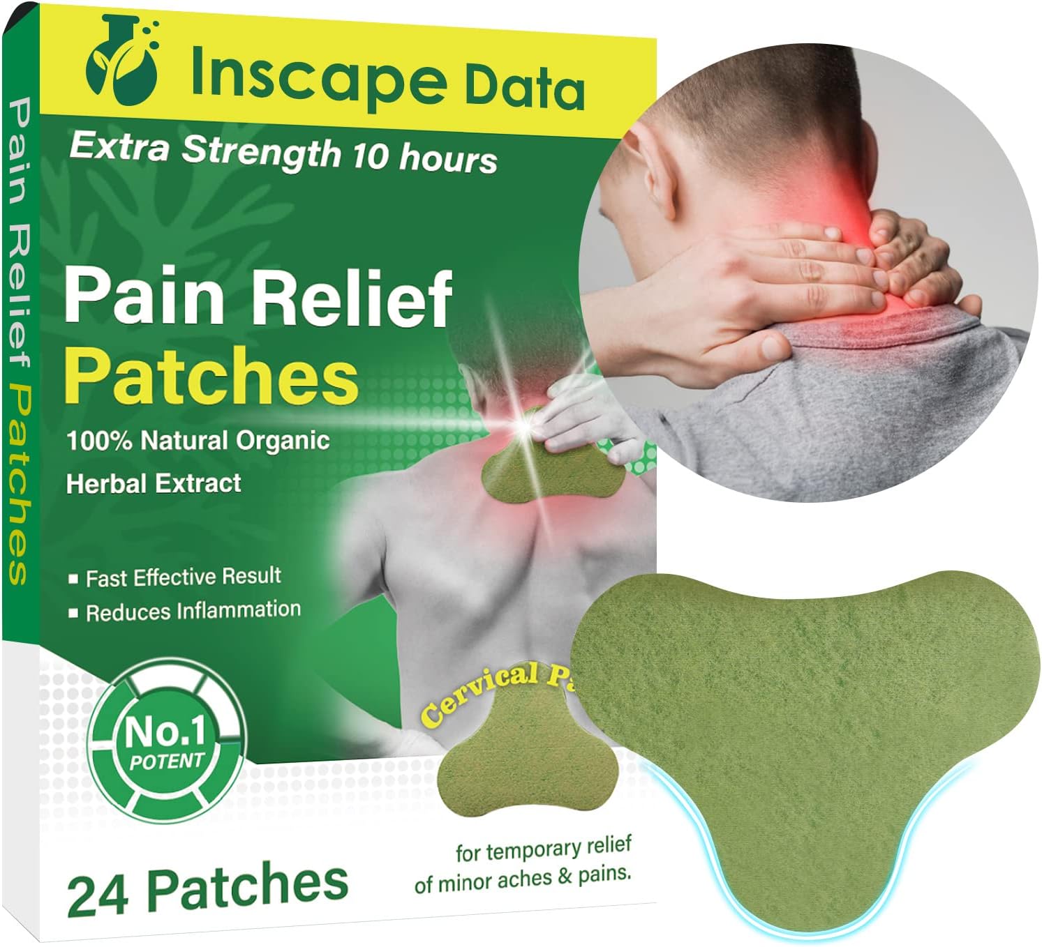 Pain Relieving Patch for Knee, Back, Neck, Shoulder Pain and Muscle