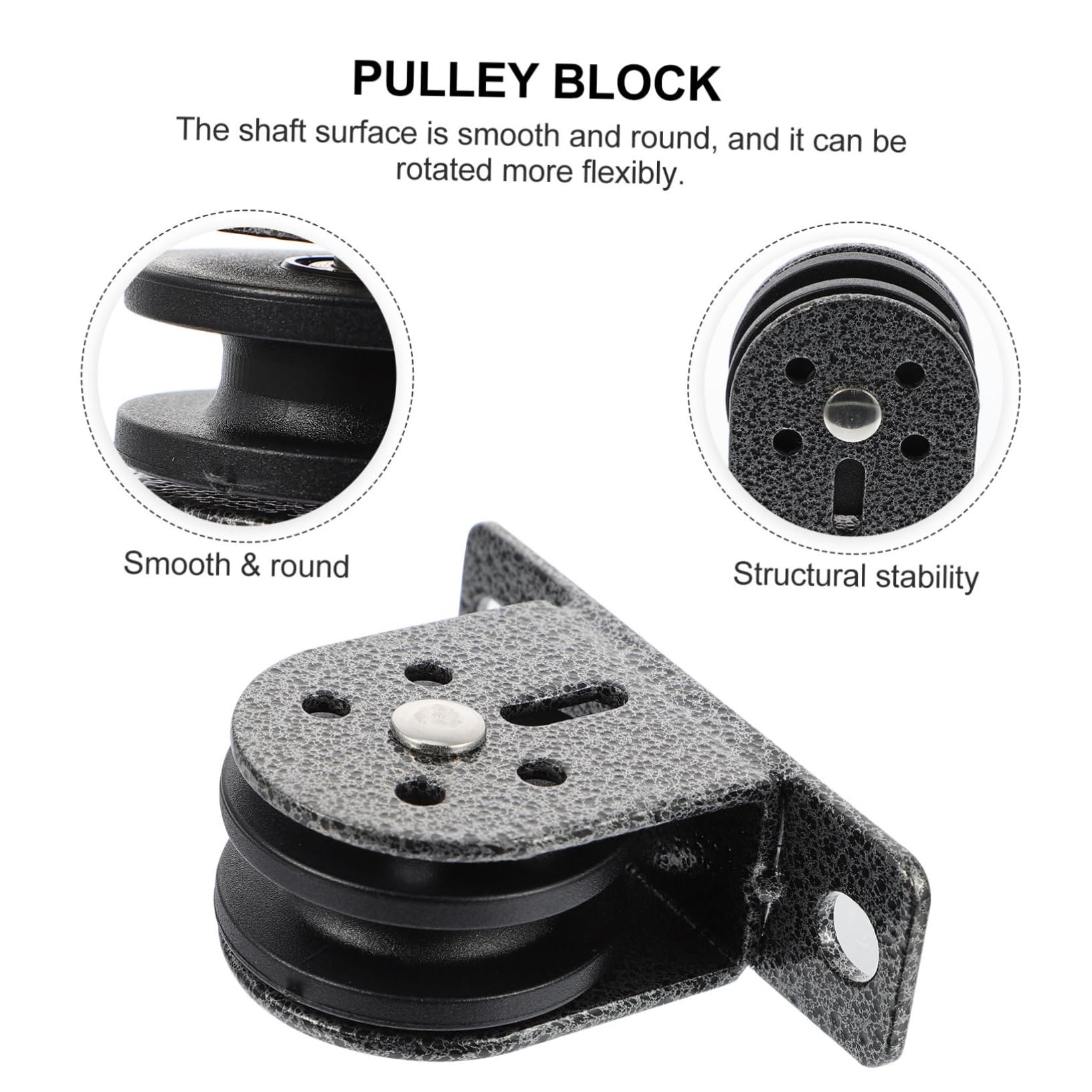UPKOCH Polea de Rodamiento para Entrenamiento y Bloque de Poleas para Entrenamiento con Montaje en Pared Resistente Corrosión Silenciosa Desplazamiento para Accesorios en Fitness en Casa
