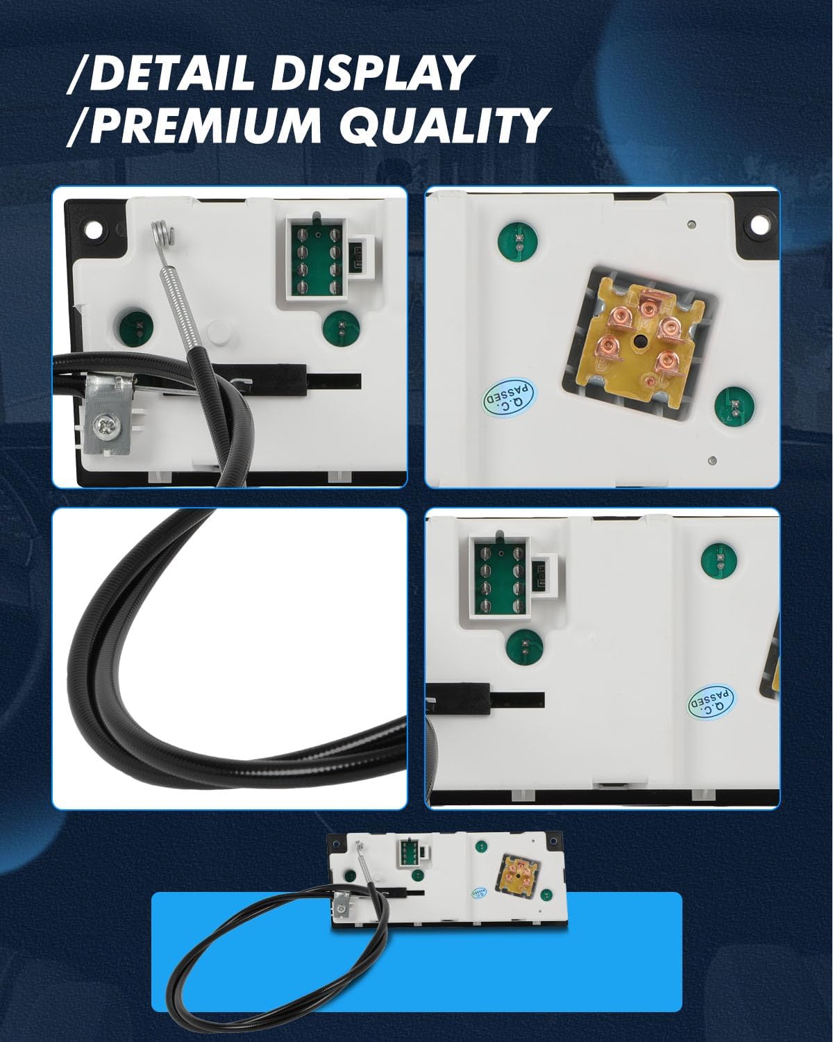 ECCPP F21-1032-100 Climate Control Module AC Heater Climate Control Panle Switch 2002-2006 for Kenworth C500 2002-2006 for Kenworth T300,2003 for Kenworth T800