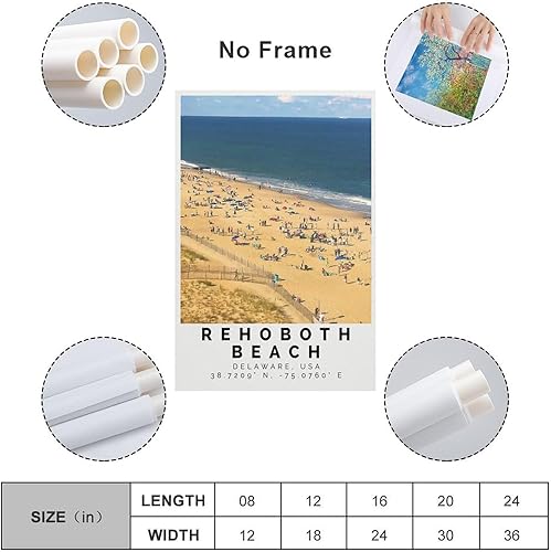 Miniatura 2 de Strand Poster Bunter Druck, Strand Wandkunst, Strand Foto Dekor, Poster for Room Aesthetics Canvas Wall Art Poster And Print Unframe-style
