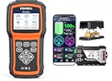 FOXWELL BT630 Bluetooth Battery Monitor with Shunt 10-120V 600A & FOXWELL NT630 Plus OBD2 Scanner with ABS and SRS Full Function