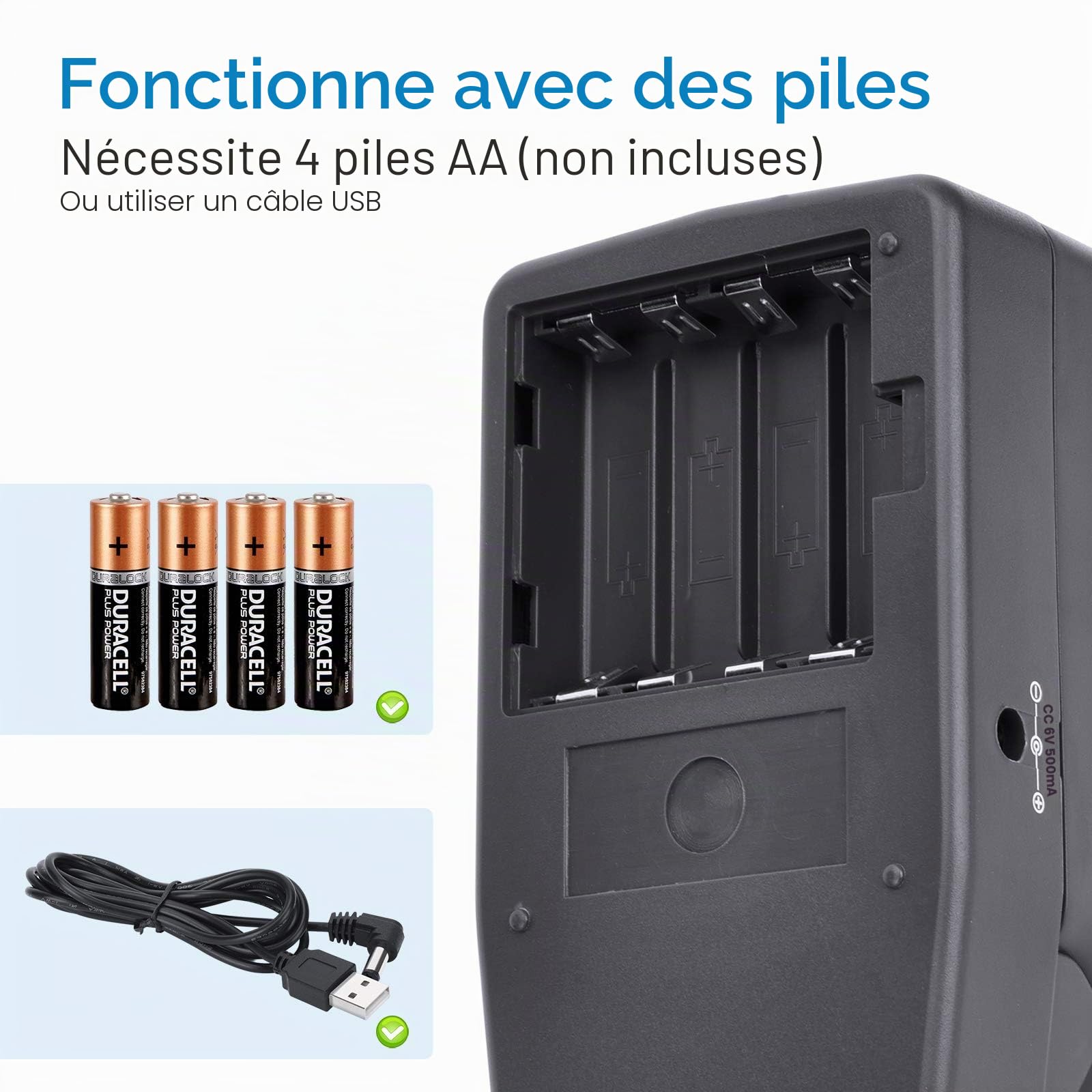 TCNEWCL Visionneuse de Diapositives et Négatives de 35 mm, Visionneuse de Films de Bureau à la Lumière du Jour avec Un Grossissement de 3X, USB, LED