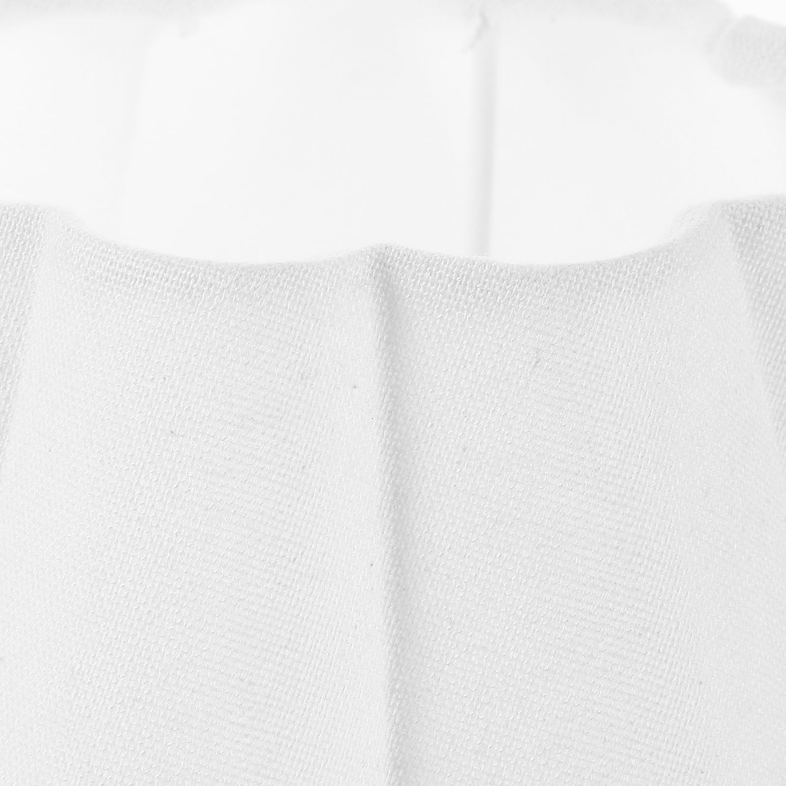 HOMSFOU Abat-jour Tambour en Tissu Blanc pour Lampe de Bureau et Lampadaire, Abat-jour de Remplacement Polyvalent, Diffuseur de Lumière Douce pour Décoration Intérieure, Style Rustique,