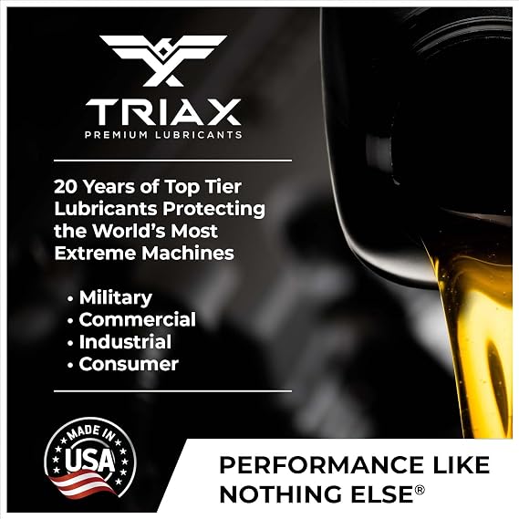 TRIAX Guardian Heavy Duty Grease with Moly, True Multi Purpose, Wheel Bearings, Shock Loaded Components, Extremely Tacky, Zero Separation (14 Ounce Tube)