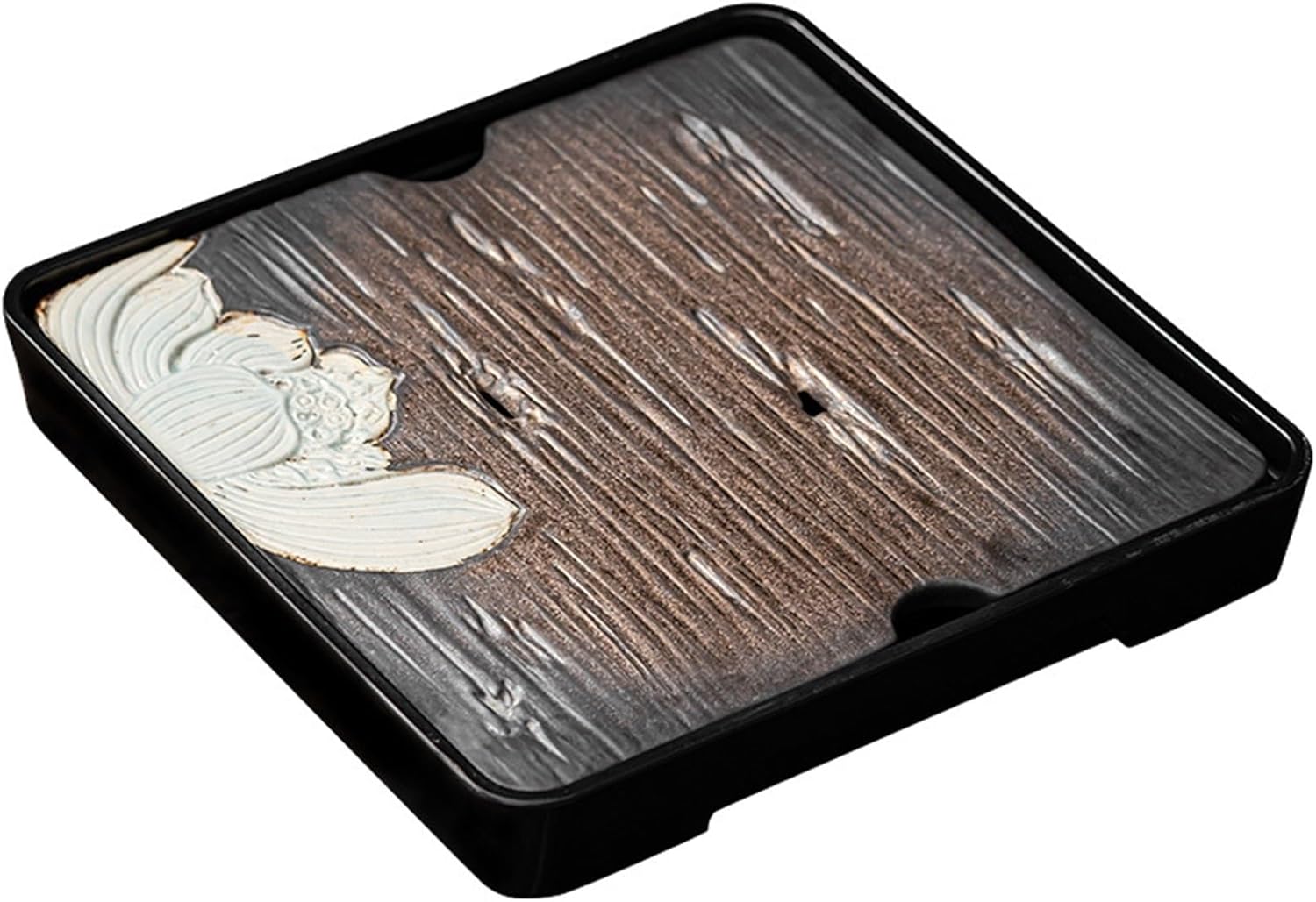 Gongfu Tea Set Home Ceramic Tea Tray Retro Kung Fu Tea Storage Living Room Office Tray Chinese Bubble Tea Dry Bubble Small Tea Table Home Study Tea Tray