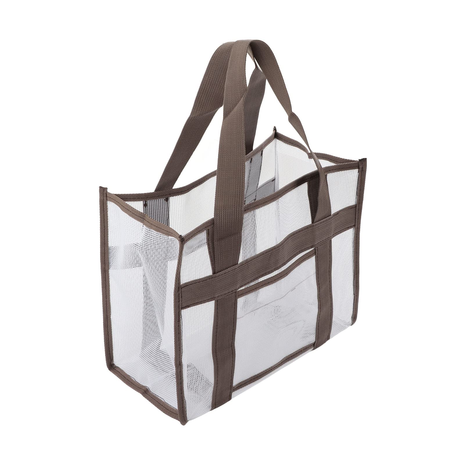 Sac De Plage En Maille, Fourre-tout De Rangement De Plage Pliable Imperméable Et étanche Avec 6 Poches Piscine De Vacances Tropicales Noir 97198919