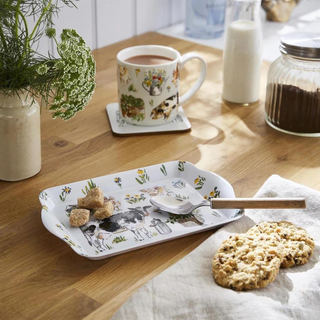 B&Q -  Portman Farm Animal Print 70% Polypropylene Scatter Tray