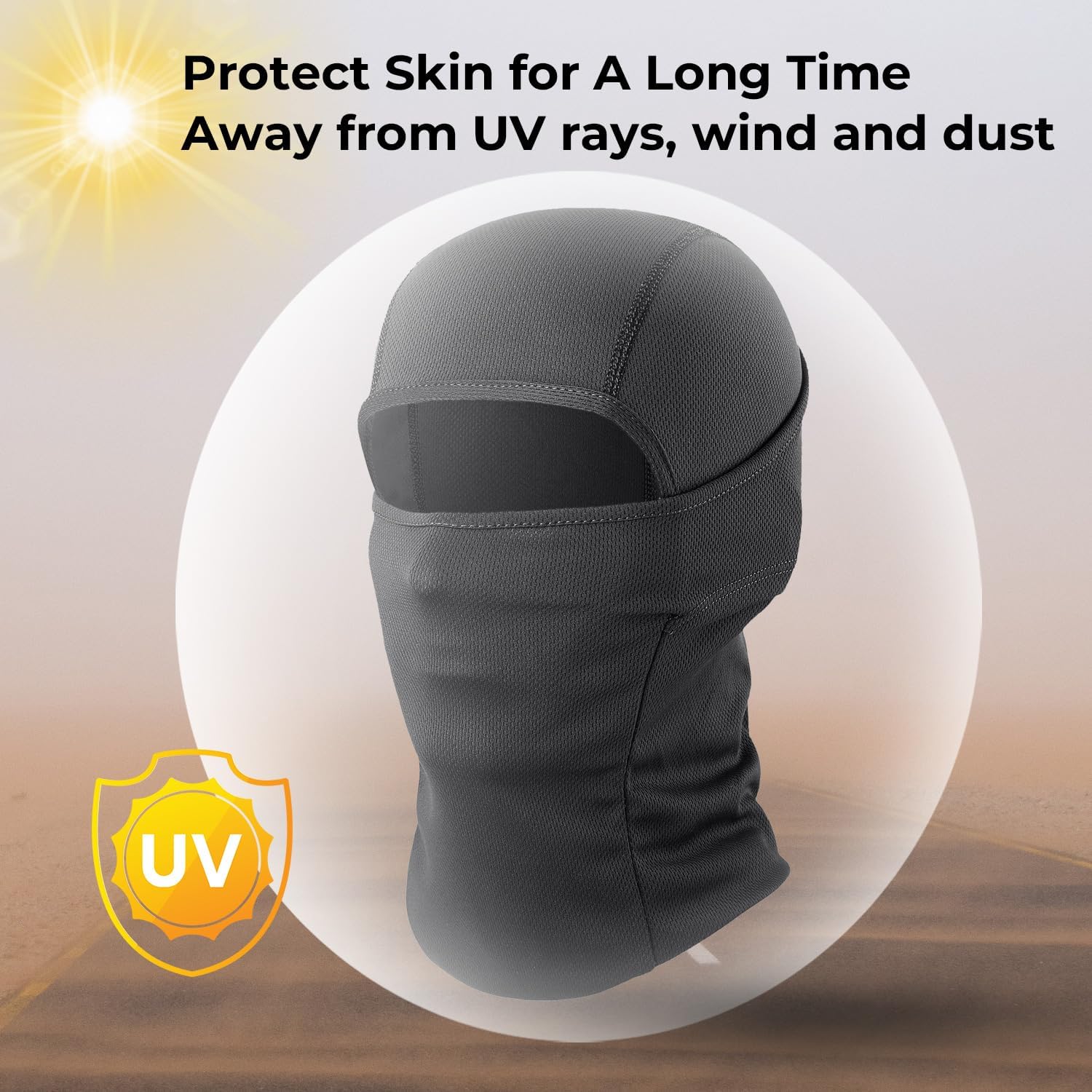 AXBXCX 3 Pack Balaclava Ski Mask - Breathable UV Protection Face Cove for Motorcycle, Football, Cycling, Outdoor Sports