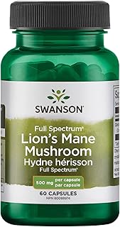 Swanson Premium Swanson Full Spectrum Lion's Mane Mushroom (SW1096, 500 Mg) - 60 Caps