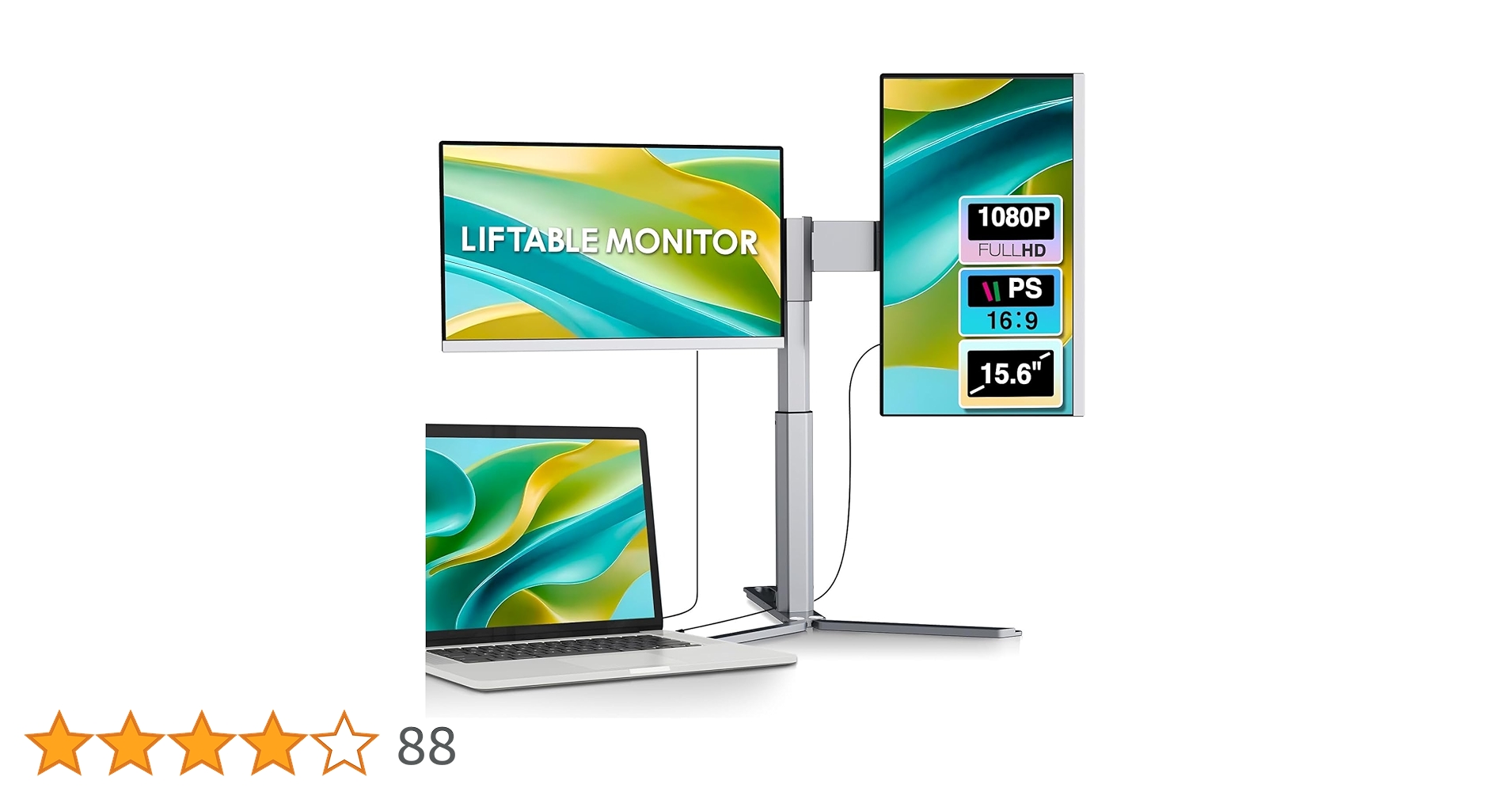Amazon.co.jp: LivElect 15.6インチ デュアルモバイルモニター