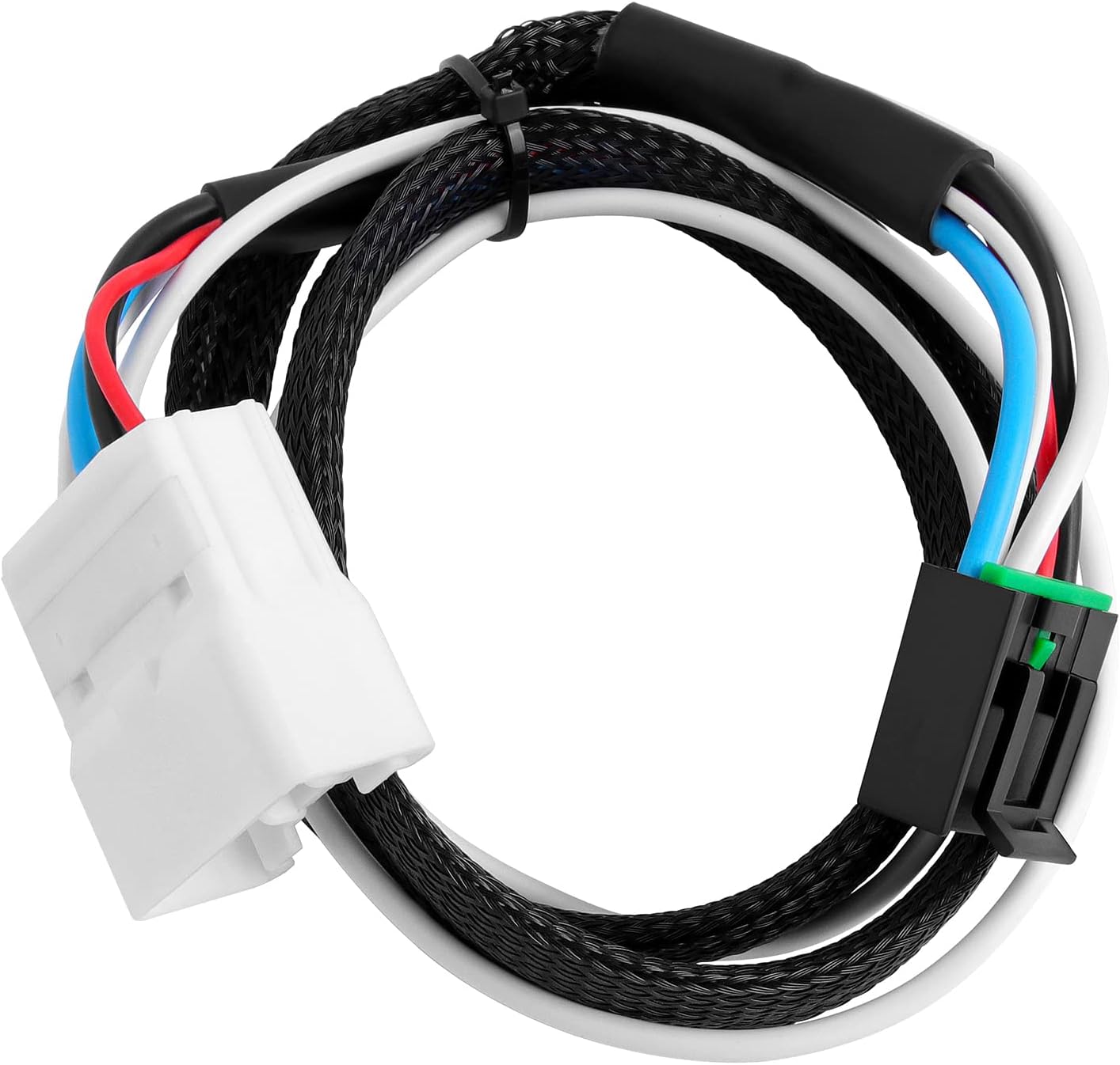 Zhushan 7-Foot 7 Pin Trailer Wiring Harness Extension 56070, Trailer Brake Controller Harness, Simple Brake Control Connector