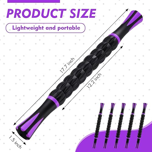 Miniatura 2 de Soulchen 10 PCS Muscle Roller Stick Set - Body Massage Stick Reduce Muscle Soreness Tightness Leg Cramps for Athletes Physical Therapy and Recovery,