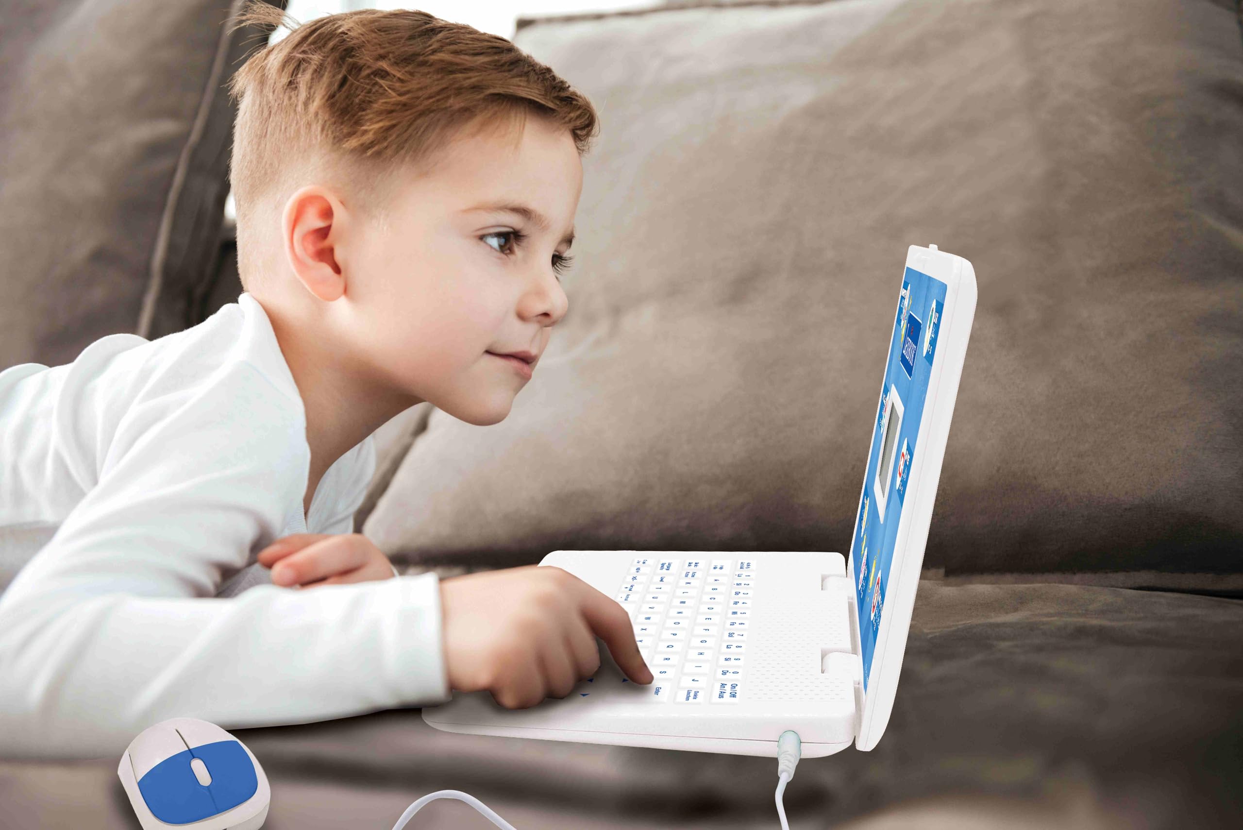 Lexibook, Educational and Bilingual Laptop German/English, Toy with 124 Activities to Learn, Mathematics, White, JC598i3LXB - Image 4
