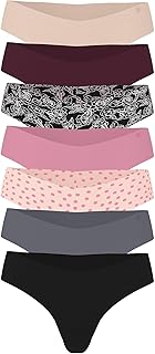 Victoria's Secret Women's No Show Thong Underwear, Panties for Women, Multi Pack (XS-XXL)