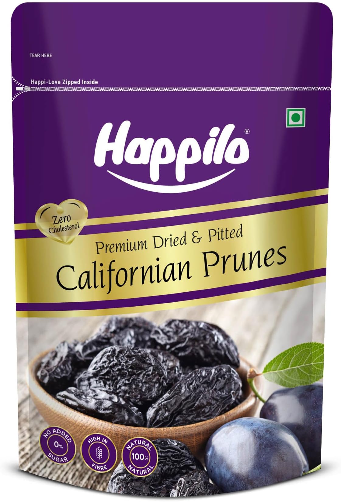 Happilo Premium Californian Pitted Prunes 200g | Naturally Sweet & Juicy | Healthy Snack | Healthy Snack | No Added Sugar