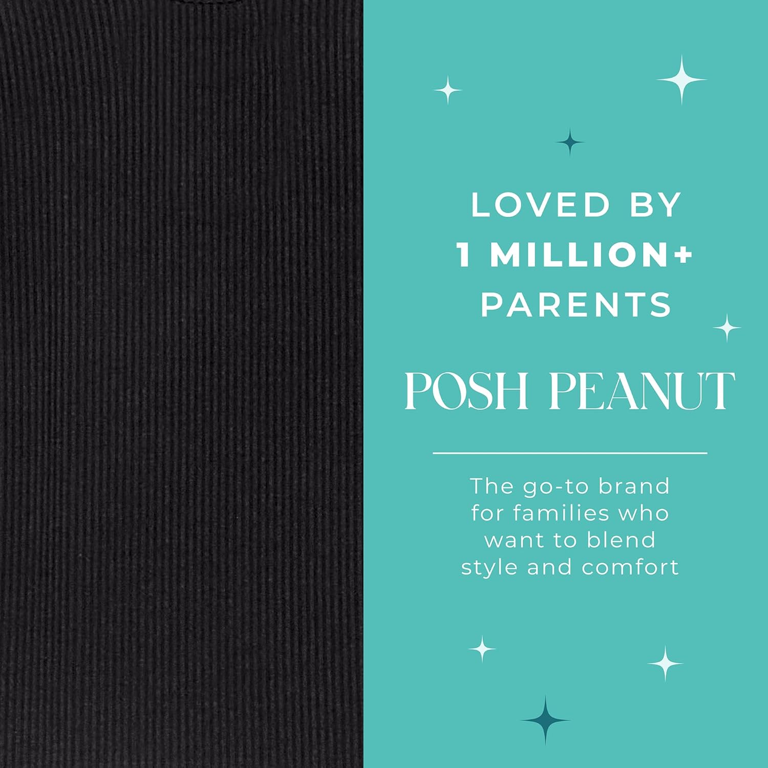 Posh Peanut Classic Boys Pajamas - Kids Pajamas in Lightweight, Breathable Viscose from Bamboo - Long Sleeve Boys Pjs - 2 Piece Pajama Sets (18-24 months) Solid Ribbed Black - Image 5