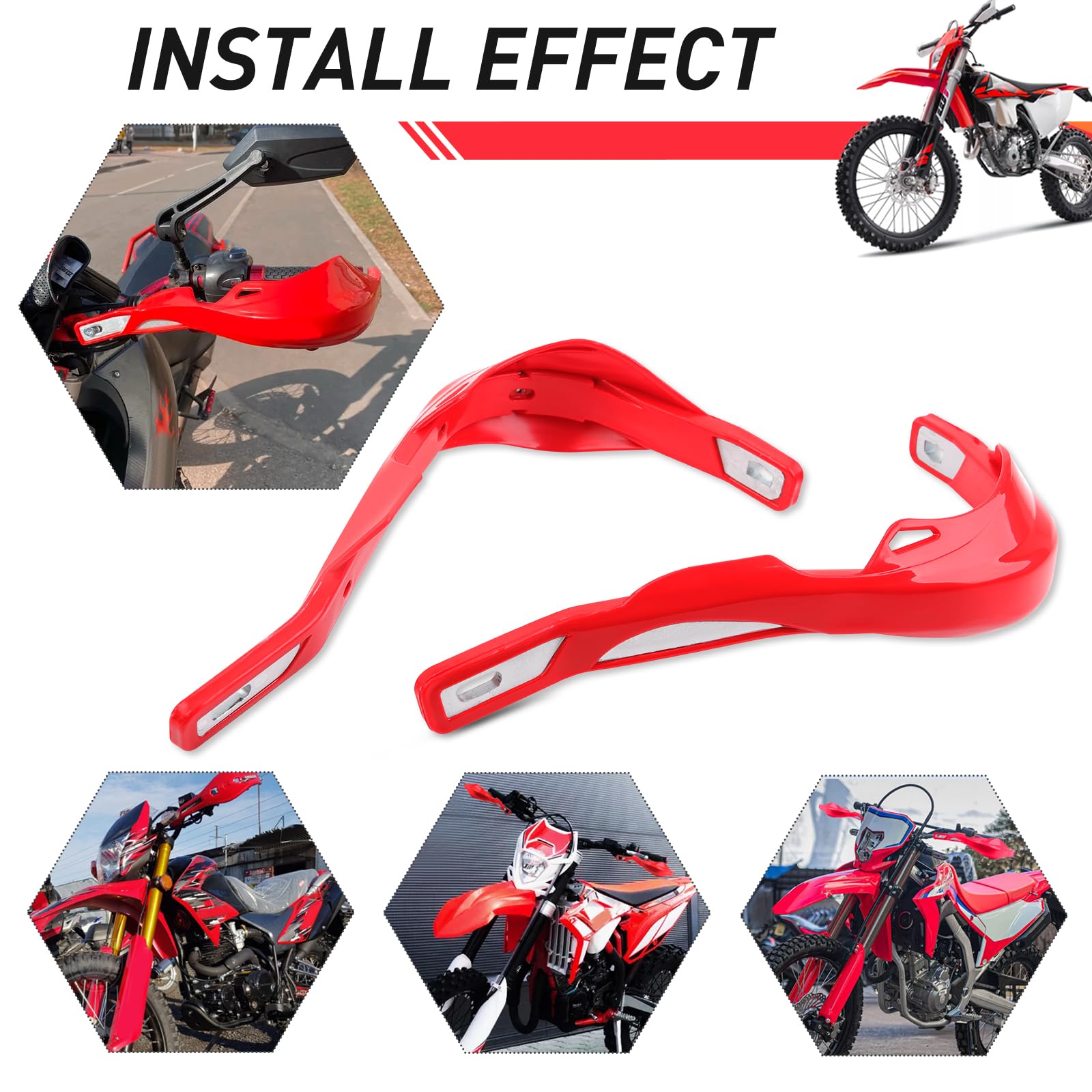 Support Universel Pour Protège-mains De Guidon Motocross - Métal - Compatible Guidon 22/28mm