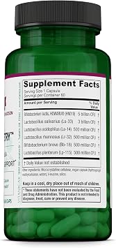 Vitanica Flora Symmetry - Intestinal Supplement with Lactobacillus & Bifidobacteria - Gut Health Support with Probiotics - Supports Digestive Immune Health - Vegan - 60 Capsules
