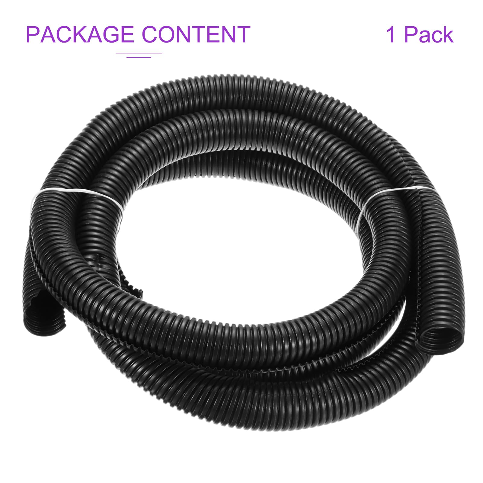 DMiotech 50ft Wire Loom Split Tubing 1 1/4 Inch - Flexible Cable Sleeve For Cord Management