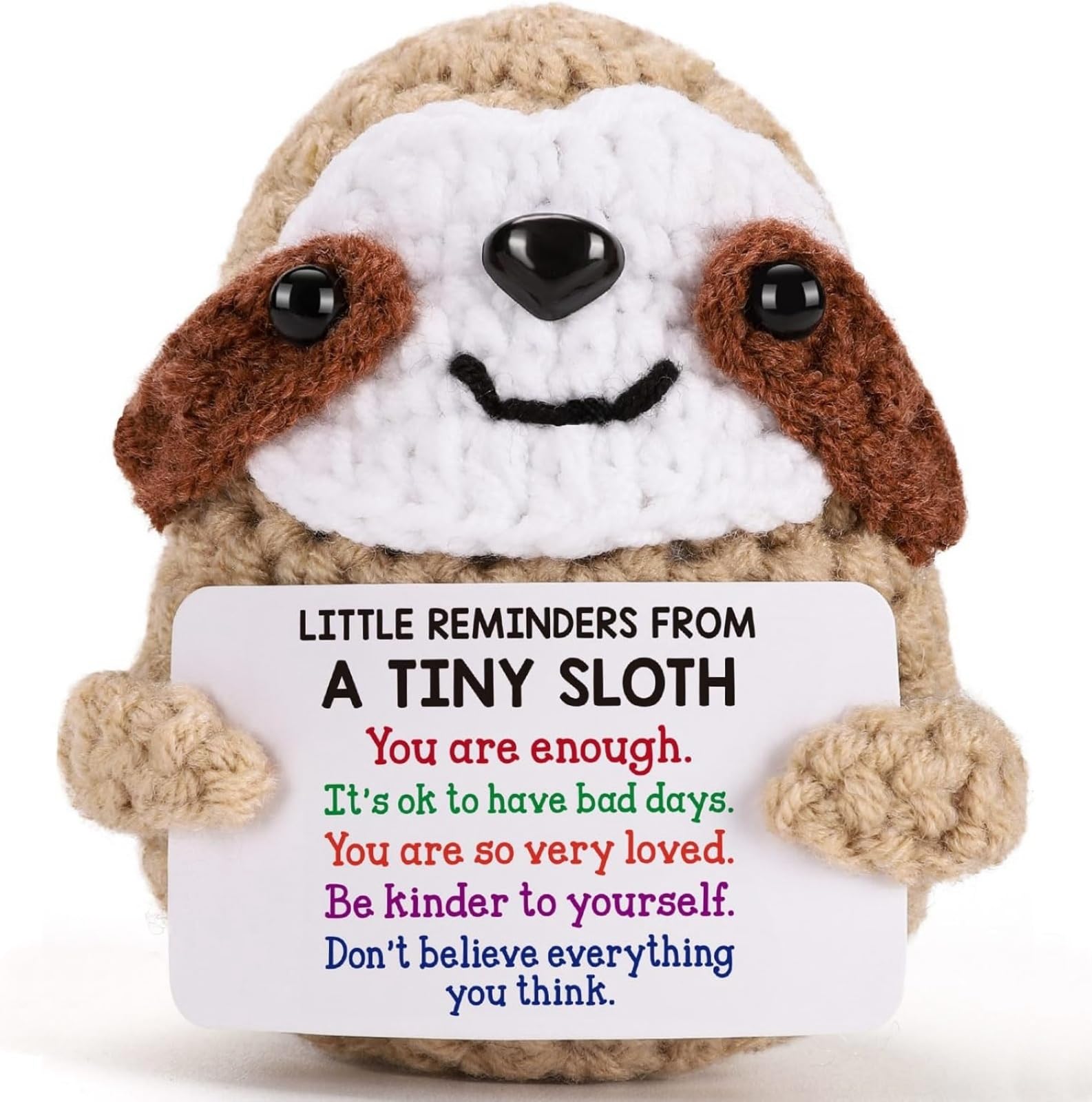 Yiqicomle Positive Crochet Sloth