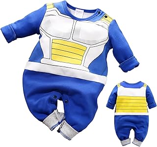 IURNXB Mono para bebé recién Nacido de Manga Corta con diseño de Dibujos Animados para niños y niñas Azul,Naranja,1-24 meses