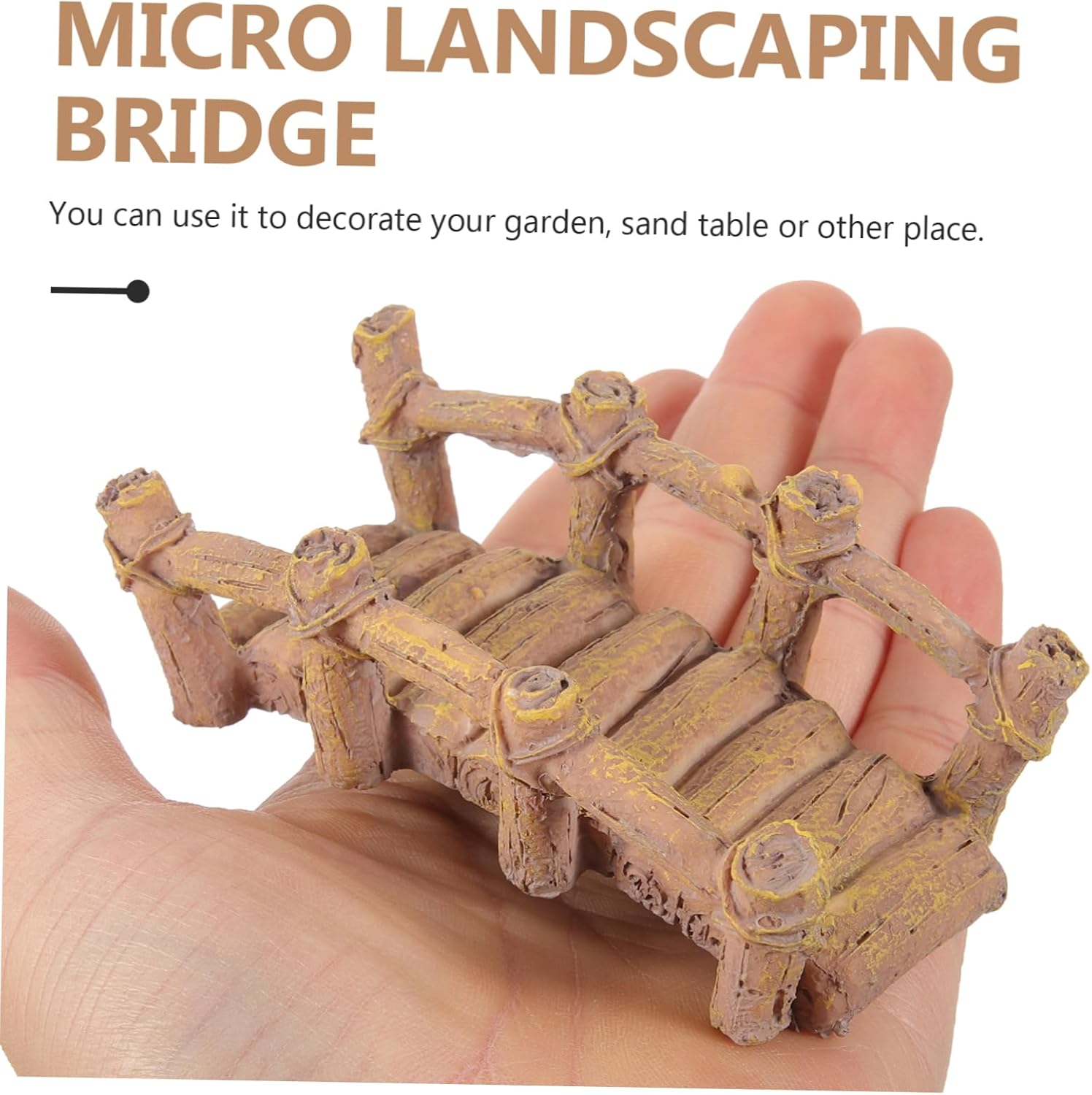 Miniature Bridge Resin Garden Model for Indoor Outdoor Decoration