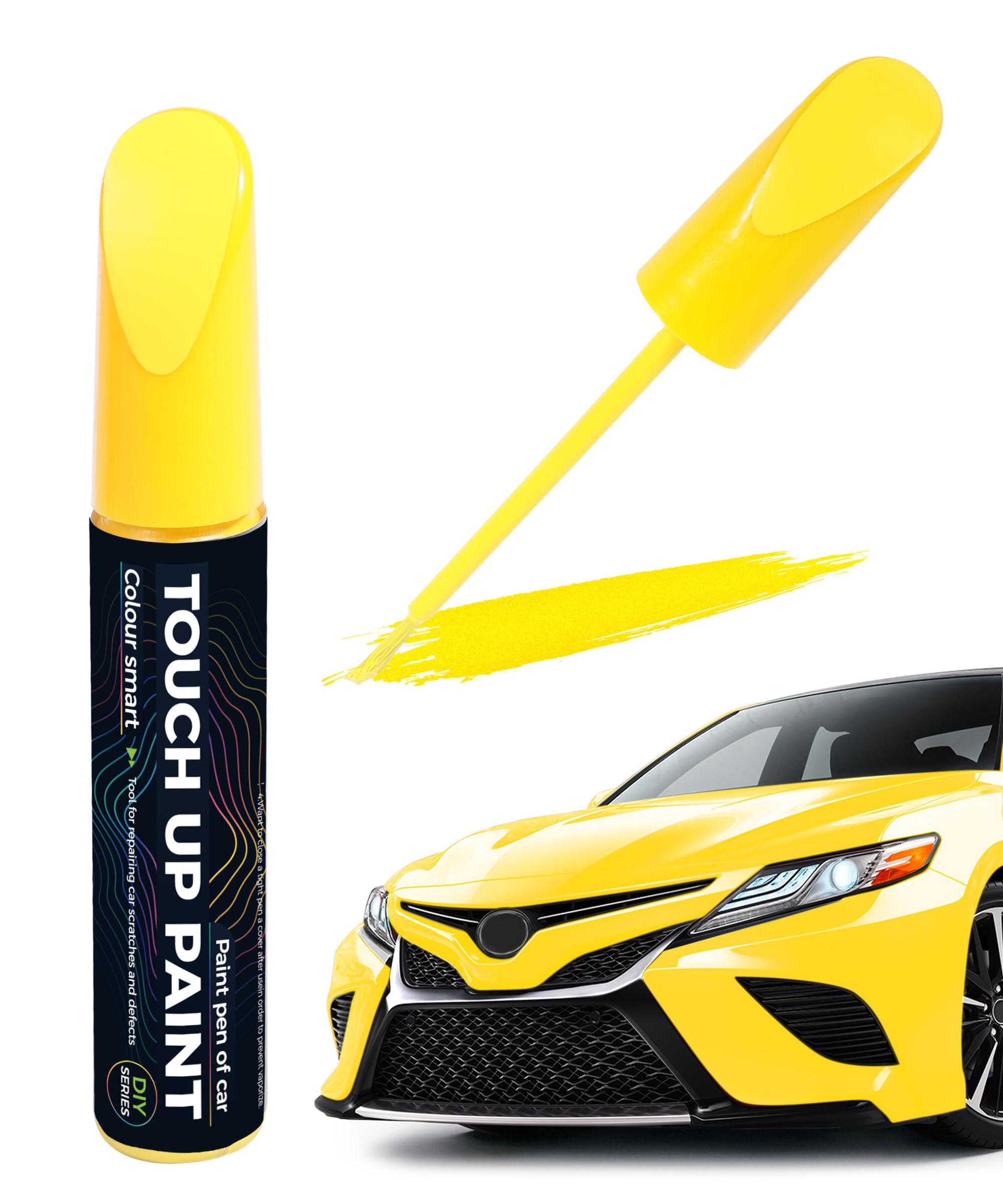 Touch Up Paint Pen,Touch Up Paint for Cars,Car Accessories Car Touch Up Paint, Automotive Paint Pen Scratch Repair,Cars Remover Scratch Paint Pen,Cars Paints Pens for Erase Auto Scratches (Yellow)