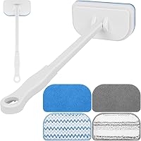Vista 1 de MOSEN Scrub Brush for Shower,4-in-1 Cleaning Brushes with 4 Different Function Cleaning Heads Brush for Shower Cleaning Bathroom Kitchen Car Tub Tile