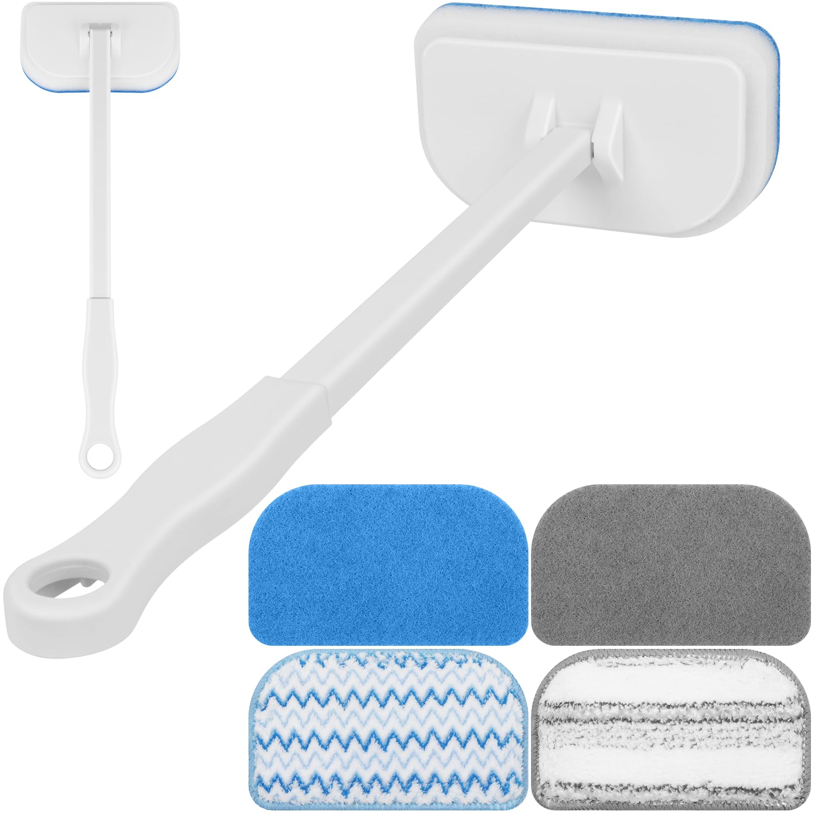 Brosse de nettoyage 4 en 1 MOSEN avec brosse à récurer pour douche et carrelage