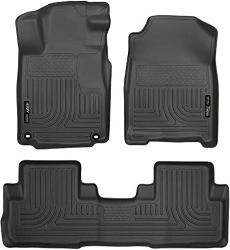 Husky Liners Weatherbeater Series - Revestimientos de suelo delantero y segundo asiento, color negro, 98471, compatible con Honda CR-V 2015-2016, 3