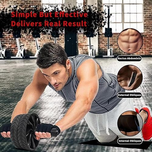 Miniatura 7 de Ab Roller Wheel - AGREJO Ab Workout Equipment for Abdominal & Core Strength Training, Home Gym Fitness Equipment, Exercise Wheel for Men Women
