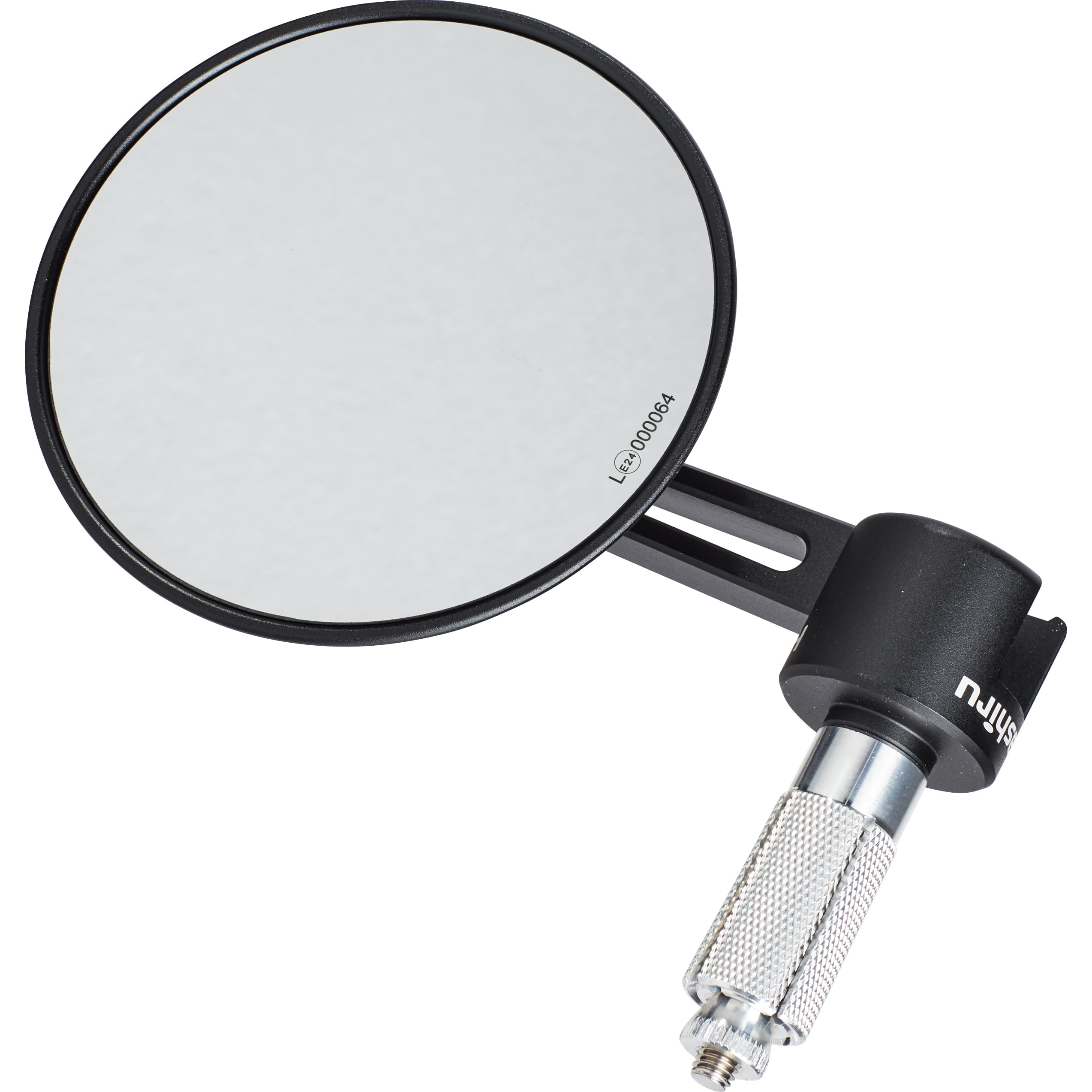 Hashiru Lenkerendenspiegel Verstellbar – Ultra Thin – Metall – Für 13-18mm Lenker – E-Zulassung – Schwarz