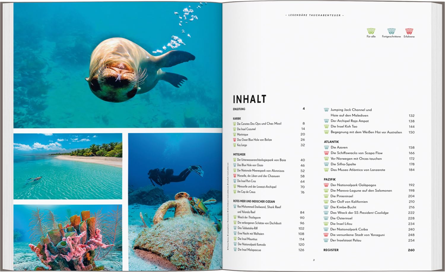 LONELY PLANET Bildband Legendäre Tauchabenteuer: 40 einzigartige Tauchspots auf der ganzen Welt