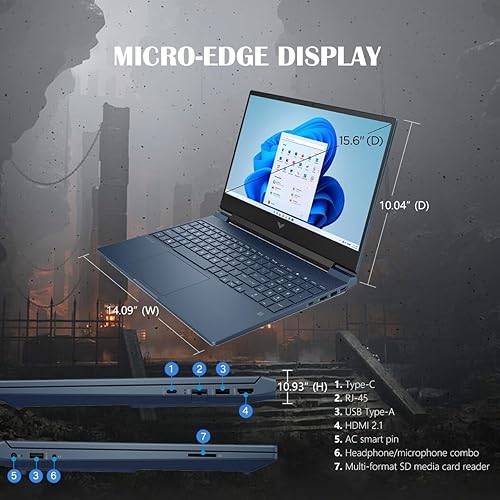 Miniatura 5 de HP Victus 15.6" Full HD 144Hz - Portátil para juegos, Intel Core i5-13420H, memoria de 16GB, NVIDIA GeForce RTX 3050, SSD de 512 GB, Bluetooth,