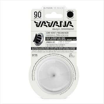 VAVANA Spin Araba Klima Kokusu - Profesyonel Otomobil Kokusu | BPA & Sıvı İçermez | 90 Gün Etkili 3'lü Set (ANGELIC)