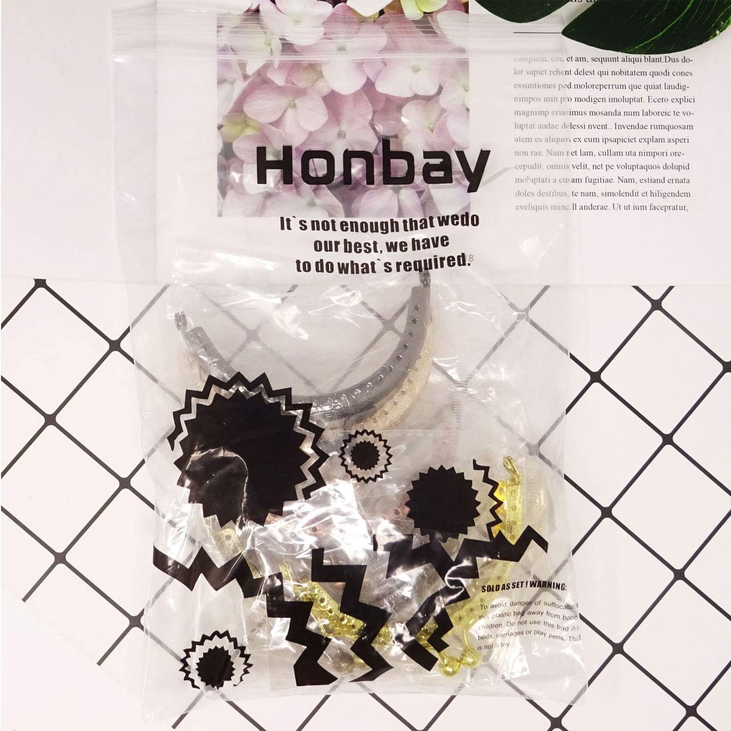 Honbay 6PCS Metal Half Round Purse Frame Coin Bag Kiss Clasp Lock for Purse Making