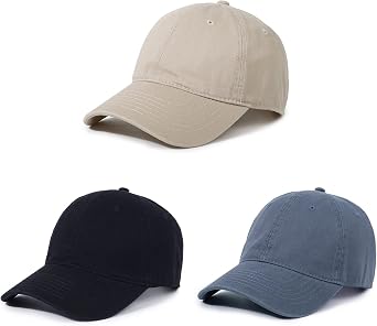 Unisex Cotton Baseball Cap Plain Blank Dad Hat Adjustable Solid Hat