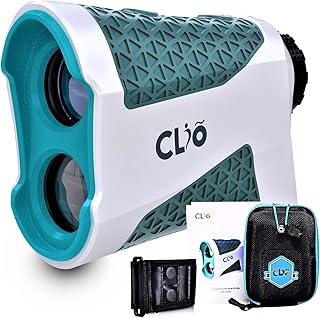 Advanced Clio Laser Golf Range Finder with 1200 Yards & 6X Magnification - Slope & Non-Slope Function with High Precision Golf Rangefinder for Hunters - Flag Lock with Pulse Vibration & Clear Display