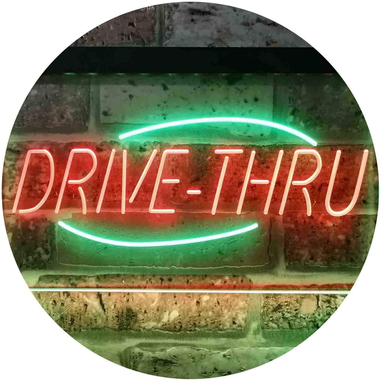 ADVPRO Drive Thru Display Dual Color LED Neon Sign Green & Red 16 x 12 Inches st6s43-i3858-gr
