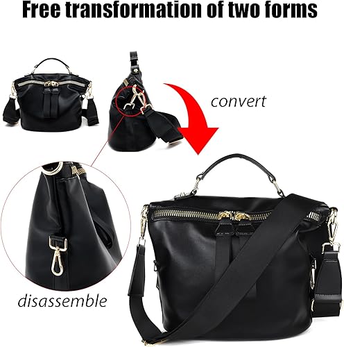 Miniatura 5 de VGOAL Bolsos cruzados para mujer, bolso de mano de gran capacidad para mujer, casual, ligero, para viajes, compras, bolsa de hombro impermeable