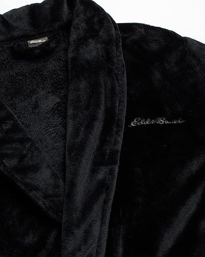 Miniatura 2 de Eddie Bauer Bata de felpa para hombre, bata de spa de forro polar mullida y esponjosa para hombre, bata de baño de invierno suave y cálida