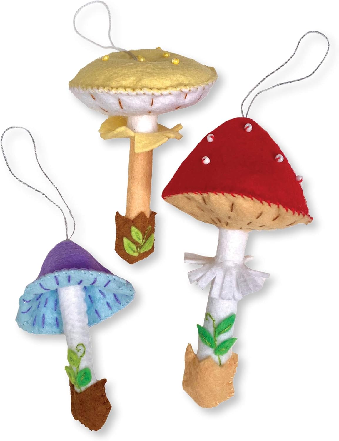 Heidi Boyd | Mushroom Ornaments | Bright Magical Mushrooms add Beauty to The Forest Floor to Your Tree| All Inclusive Felt Craft Sewing Kit Heidi Boyd | Mushroom Ornaments | Bright Magical Mushrooms add Beauty to The Forest Floor to Your Tree| All Inclusive Felt Craft Sewing Kit