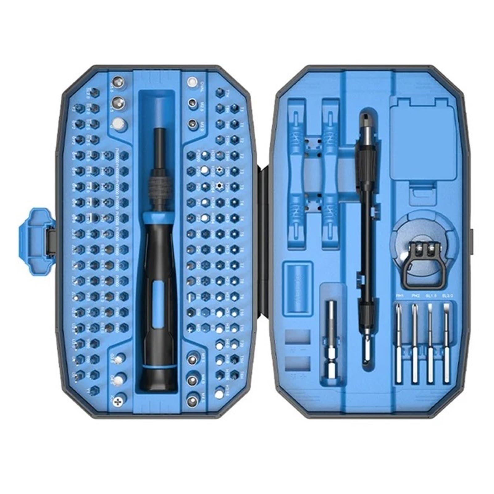 Juego De Llaves Juego De Destornilladores De Precisión 152 En 1, Juego De Destornilladores Magnéticos Pequeños Con Estuche, Kit De Herramientas De Reparación Electrónica For Gafas, PC Y Teléfono(Black
